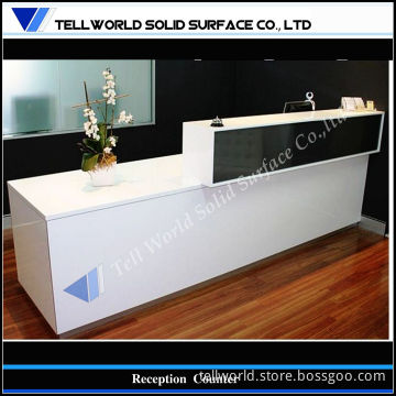 Modern Office Furniture Acrylic Solid Surface Cash Register Reception Counter